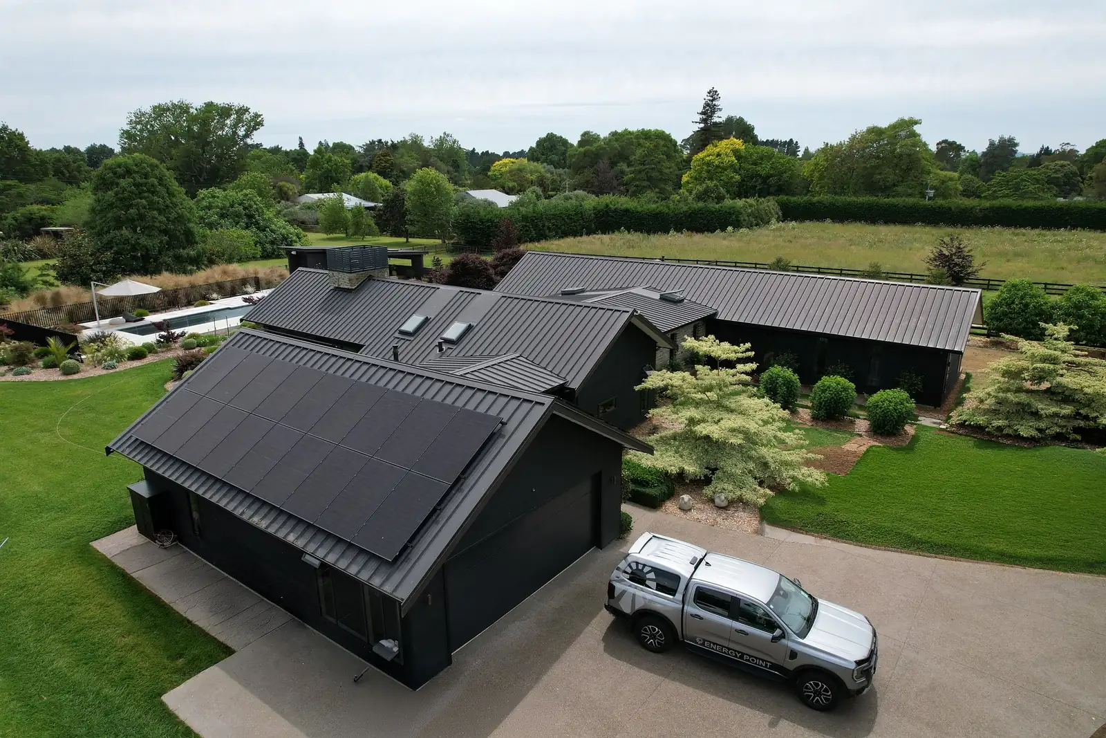 An Energy Point solar installation on a Waikato home