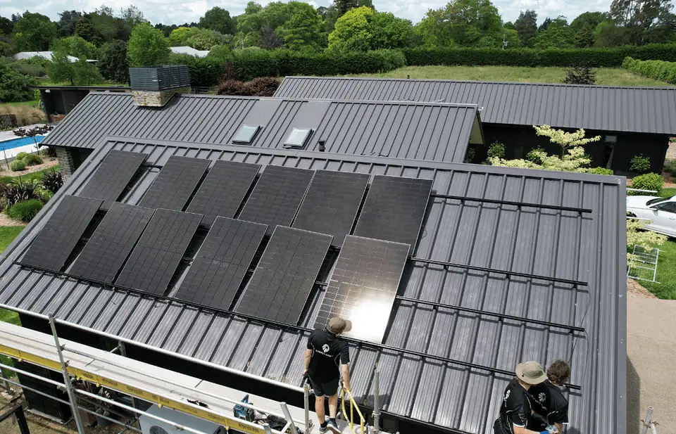 Professional solar panel installation